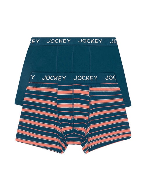 Jockey No Ride Up Cottron Stripe Trunk, 2-Pack, Stormy Voyage & Nu Ride Up product photo