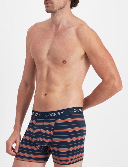 Jockey No Ride Up Cottron Stripe Trunk, 2-Pack, Stormy Voyage & Nu Ride Up product photo View 04 L