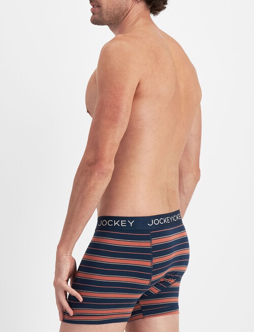 Jockey No Ride Up Cottron Stripe Trunk, 2-Pack, Stormy Voyage & Nu Ride Up product photo View 05 L