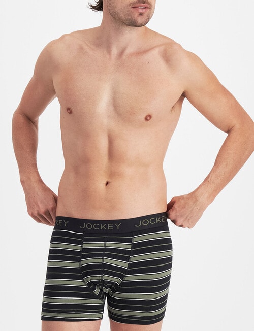 Jockey No Ride Up Cotton Trunk, 2-Pack, Black & Olive product photo View 03 L