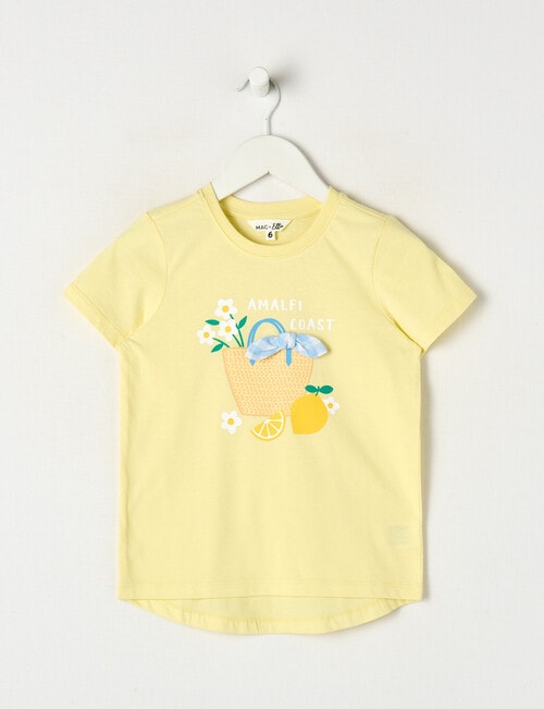Mac & Ellie Amalfi Coast Short Sleeve Tee, Lemon product photo