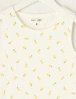 Mac & Ellie Lemon Rib Singlet, Vanilla product photo View 02 S