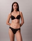 Calvin Klein Soft Stretch Lace Push Up Bra, Black, A-DD product photo