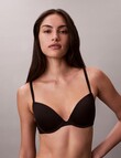 Calvin Klein Soft Stretch Lace Push Up Bra, Black, A-DD product photo View 02 S