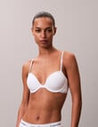 Calvin Klein Icon Cotton Modal Lightly Lined Demi Bra, White, A-DD product photo
