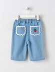 Teeny Weeny Lady Bug Denim Jean, Denim Blue product photo View 02 S