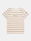 Champion Stripe Short Sleeve Tee, Ivory product photo