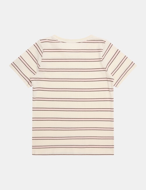 Champion Stripe Short Sleeve Tee, Ivory product photo View 02 L