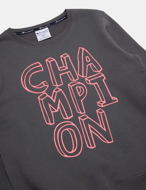 Champion Script Sweat, Grey product photo View 03 L