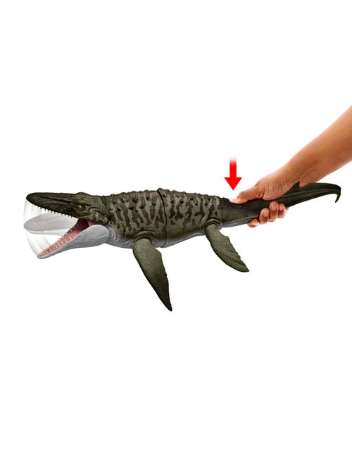 Jurassic World Rebirth Bite N Blast Mosasaurus Action Figure And Mini Dilophosaurus product photo View 04 L