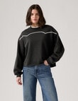 Levis Leo Novelty Triples Blanket Stitch Crew Sweatshirt, Pirate Black product photo
