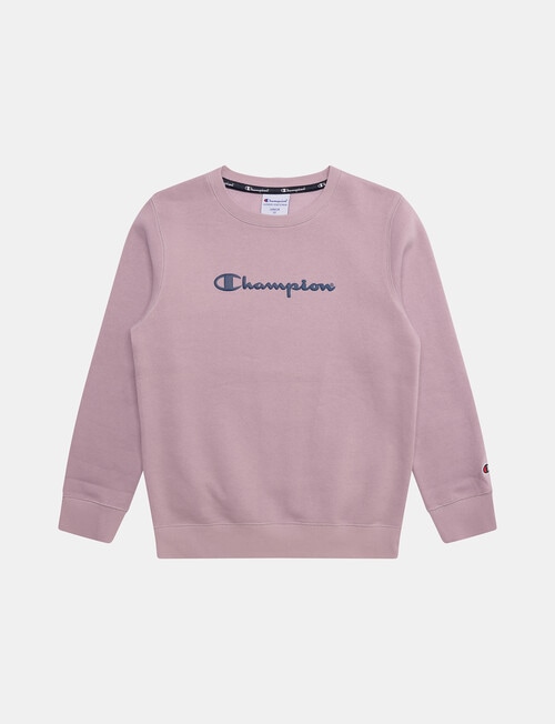 Champion Puff Script Sweatshirt, Purple product photo