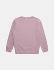 Champion Puff Script Sweatshirt, Purple product photo View 02 S