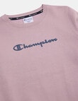 Champion Puff Script Sweatshirt, Purple product photo View 03 S
