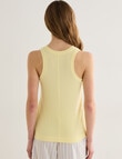 Mineral Sleep Rib Tank Top, Lemon product photo View 02 S