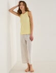 Mineral Sleep Rib Tank Top, Lemon product photo View 03 S