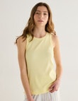 Mineral Sleep Rib Tank Top, Lemon product photo View 05 S