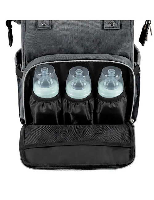 Kikkaboo Siena Nappy Bag, Dark Grey product photo View 07 L