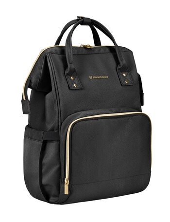 Kikkaboo Siena Nappy Bag, Black & Gold product photo