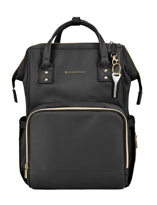 Kikkaboo Siena Nappy Bag, Black & Gold product photo View 05 L