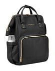 Kikkaboo Siena Nappy Bag, Black & Gold product photo View 06 S