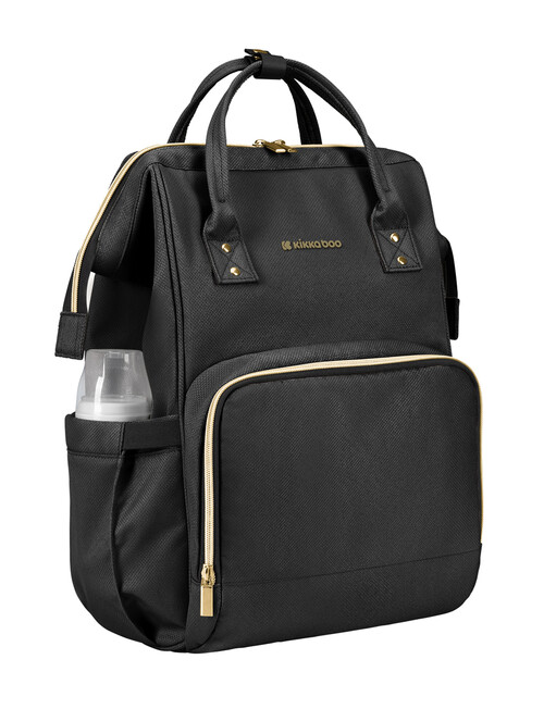 Kikkaboo Siena Nappy Bag, Black & Gold product photo View 06 L
