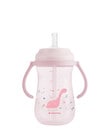 Kikkaboo PP Cup with Silicone Straw, 300ml, Dino World Pink product photo View 03 S
