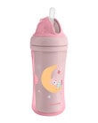 Kikkaboo PP Cup with Silicone Straw, 220ml, Moony Me Pink product photo View 02 S