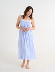 Ruby & Bloom Shelf Bra Nightie, Blue Print, 10-26 product photo View 03 S