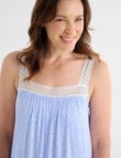 Ruby & Bloom Shelf Bra Nightie, Blue Print, 10-26 product photo View 04 S