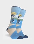 Mitch Dowd Surfboard Cotton Crew Socks, 2-Pack, Blue product photo