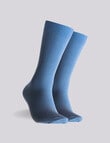 Mitch Dowd Textured Waffle Cotton Crew Socks, 2-Pack, Blue & Green product photo