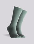 Mitch Dowd Textured Waffle Cotton Crew Socks, 2-Pack, Blue & Green product photo View 02 S