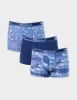 Mitch Dowd Gone Fishing Cotton Trunk, 3-Pack, Blue product photo