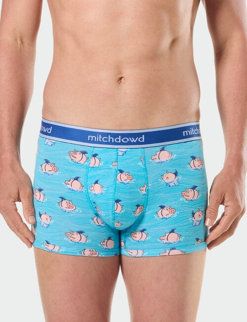 Mitch Dowd Cotton Trunk, 3-Pack, Shark Fin Ham product photo View 02 L