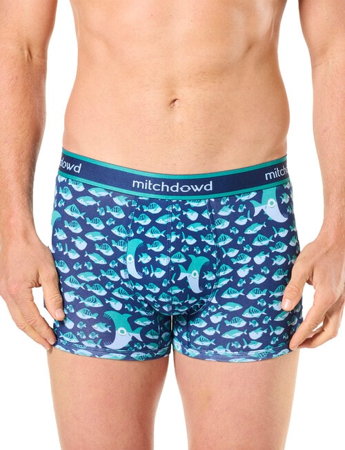 Mitch Dowd Cotton Trunk, 3-Pack, Fish Bowl product photo View 02 L