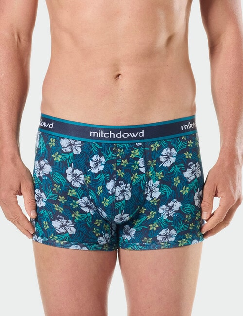 Mitch Dowd Cotton Trunk, 3-Pack, Flamingo Dream product photo View 02 L