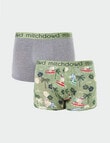 Mitch Dowd Surf Pups Bamboo Trunk, 2-Pack, Assorted, Green product photo