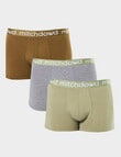 Mitch Dowd Bamboo-blend Trunk, 3-Pack, Green, Grey & Olive product photo