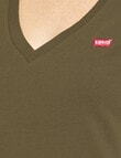 Levis Perfect V Neck Tee, Olive Night product photo View 04 S