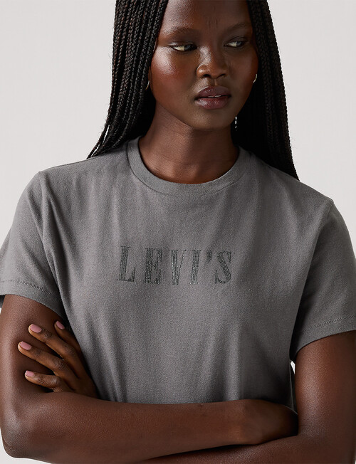 Levis Graphic Classic Tee, Rhinestone Smoked Pearl product photo View 03 L