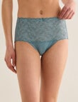 Lyric Cotton & Lace Top Full Brief, Dark Sage product photo