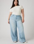Levis Plus 318 Shaping Wide Leg Tall Jeans, Glass Of Water product photo View 04 S