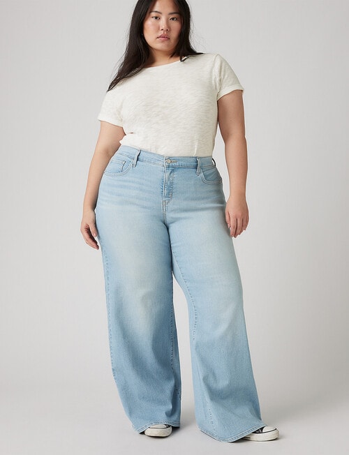 Levis Plus 318 Shaping Wide Leg Tall Jeans, Glass Of Water product photo View 04 L