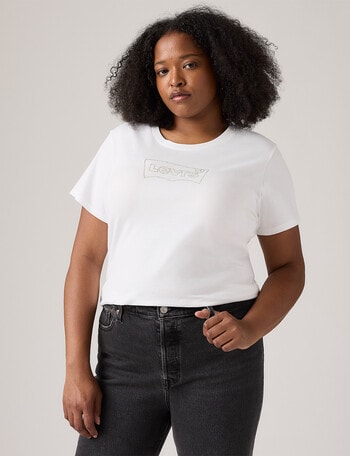 Levis Plus Perfect Tee, White product photo