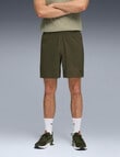 Puma Foundations 7" Woven Short with Zip Pockets, Dark Olive product photo View 03 S