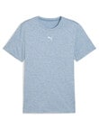 Puma Essentials TAD Heather Cat Tee, Cool Blue Heather product photo
