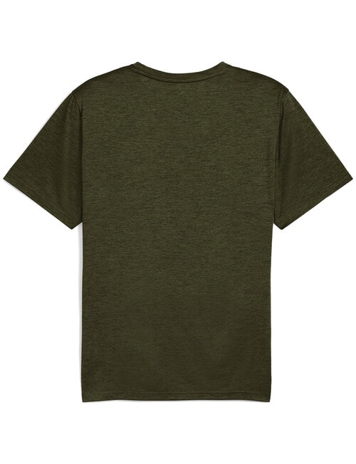 Puma Essentials TAD Heather Cat Tee, Dark Olive Heather product photo View 02 L