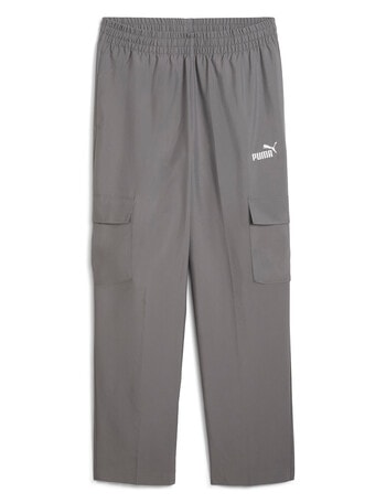 Puma Essential No.1 Logo Woven Cargo Pant, Cast Iron product photo