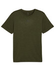 Puma Essentials TAD Heather Cat Tee, Dark Olive Heather product photo